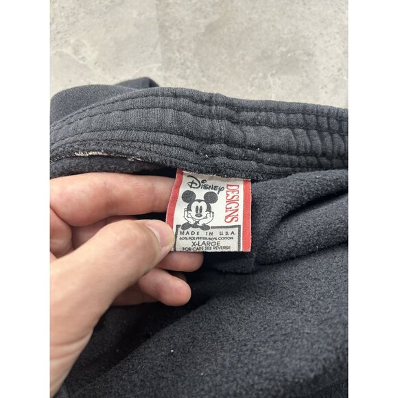 Vintage Disney Mickey Mouse Sweatpants Mens XL Made USA Joggers Cartoon 90s - Picture 8 of 12